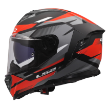 CAPACETE LS2 FF818 STORM III KOMAI MATE VERMELHO