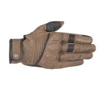 ALPINESTARS LUVAS PELE CRAZY EIGHT CASTANHAS