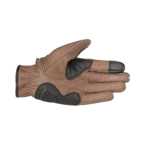 ALPINESTARS LUVAS PELE CRAZY EIGHT CASTANHAS
