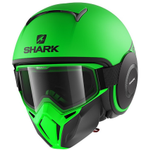 CAPACETE SHARK STREET DRAK NEON SERIE MAT VERD/PRT