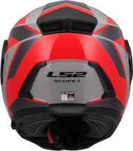 CAPACETE LS2 FF902 SCOPE II OXYD CINZA/VERMELHO