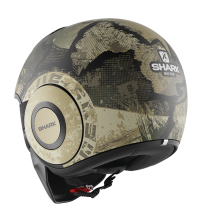 CAPACETE SHARK DRAK EVOK MAT PRT/VRD/PRATA 