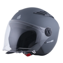 CAPACETE 1UP4D HYLAS 1UP236 PRETO MATE TITÂNIO