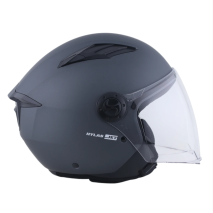CAPACETE 1UP4D HYLAS 1UP236 PRETO MATE TITÂNIO