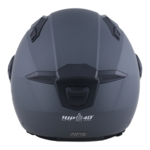 CAPACETE 1UP4D HYLAS 1UP236 PRETO MATE TITÂNIO