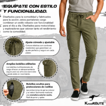 CALÇA CHANDAL CARGO VERDE 