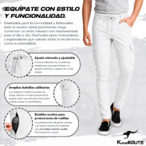 CALÇA CHANDAL CARGO CINZA