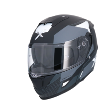 CAPACETE MODULAR AXOR DISCOVER ROUTE MATT BLK/WHIT
