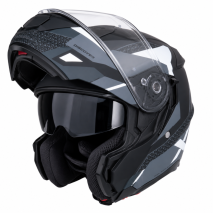 CAPACETE MODULAR AXOR DISCOVER ROUTE MATT BLK/WHIT