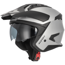 CAPACETE ACERBIS JET ARIA EVO METALLIC CINZA