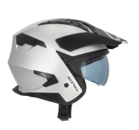 CAPACETE ACERBIS JET ARIA EVO METALLIC CINZA