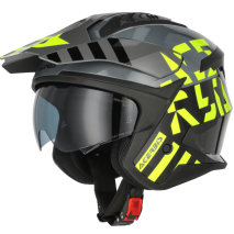 CAPACETE ACERBIS JET ARIA EVO GRAPHIC PRT/AMAR