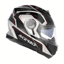 CAPACETE MODULAR ACERBIS SEREL PRT/CINZA