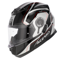 CAPACETE MODULAR ACERBIS SEREL PRT/CINZA