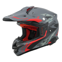 CAPACETE MY HELMET OFFROAD MX-289 CINZA/PRETO/VERM