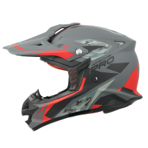 CAPACETE MY HELMET OFFROAD MX-289 CINZA/PRETO/VERM