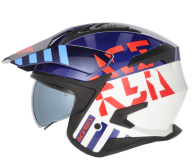 CAPACETE ACERBIS JET ARIA EVO GRAPHIC BRC/AZUL/VRM