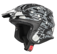 CAPACETE ACERBIS JET ARIA EVO GRAPHIC CINZA/PRETO
