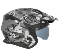 CAPACETE ACERBIS JET ARIA EVO GRAPHIC CINZA/PRETO