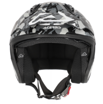 CAPACETE ACERBIS JET ARIA EVO GRAPHIC CINZA/PRETO
