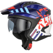 CAPACETE ACERBIS JET ARIA EVO GRAPHIC BRC/AZUL/VRM