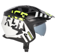 CAPACETE ACERBIS JET ARIA EVO GRAPHIC PRT/BRC/AMA