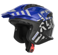 CAPACETE ACERBIS JET ARIA EVO GRAPHIC PRT/AZL