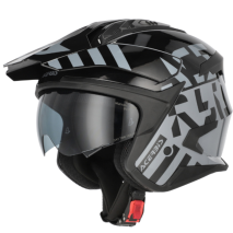 CAPACETE ACERBIS JET ARIA EVO GRAPHIC PRT/CNZ