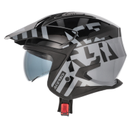 CAPACETE ACERBIS JET ARIA EVO GRAPHIC PRT/CNZ