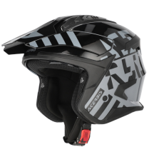 CAPACETE ACERBIS JET ARIA EVO GRAPHIC PRT/CNZ