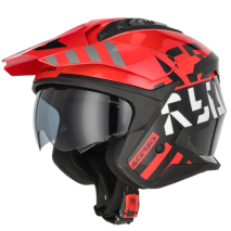 CAPACETE ACERBIS JET ARIA EVO GRAPHIC PRT/VRM