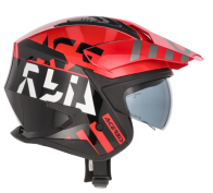 CAPACETE ACERBIS JET ARIA EVO GRAPHIC PRT/VRM