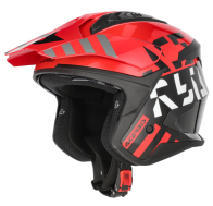 CAPACETE ACERBIS JET ARIA EVO GRAPHIC PRT/VRM