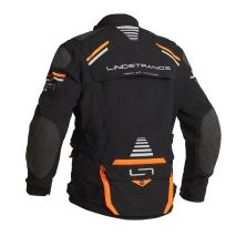 CASACO TÊXTIL LINDSTRANDS SUNNE PRETO/LARANJA