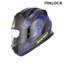 CAPACETE MODULAR ACERBIS SEREL 22-06 AZL/AMARELO