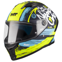 CAPACETE MT STINGER 2 ROCKET VRD /AZUL MATE