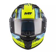 CAPACETE MT STINGER 2 ROCKET VRD /AZUL MATE