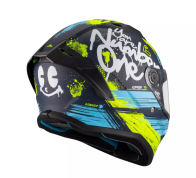 CAPACETE MT STINGER 2 ROCKET VRD /AZUL MATE