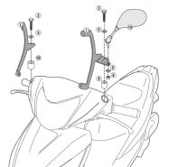  KIT P/ VIDRO KAPPA HONDA VISION 110 21/26