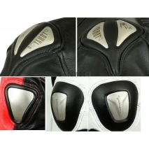 Traje de cuero de una sola pieza Protecciones de t