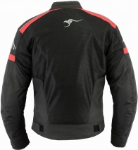 HERMES Chaqueta motera de verano perforada ROJO