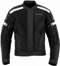 Casaco motard Verão Perfurado HERMES BRANCO