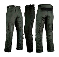 Pantalón biker impermeable de cordura y piel