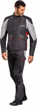 CHAQUETA MOTOR IXON BALDER NEGRO/GRIS/ROJO